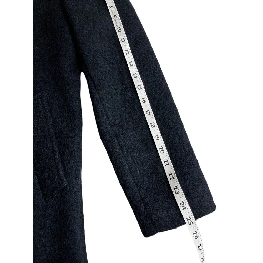 J.Crew Ludlow Men 38S Topcoat Heavyweight Italian Wool Navy Overcoat Peacoat